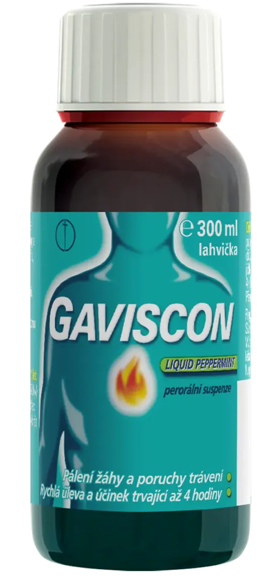 Gaviscon Liquid Peppermint Perorální suspenze 300 ml